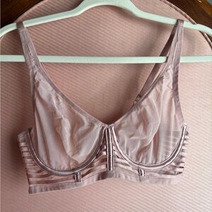 Victoria's Secret Sheer Unlined Bralette in Dusty Rose